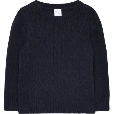 Lindex Sweater Knitted Cable 98 Navy 98 Lindex Sweater Knitted Cable 98 Navy 98