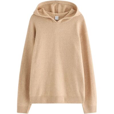 Lindex Sweatshirt Hood Knitted 158/164 Beige 158/164 Lindex Sweatshirt Hood Knitted 158/164 Beige 158/164