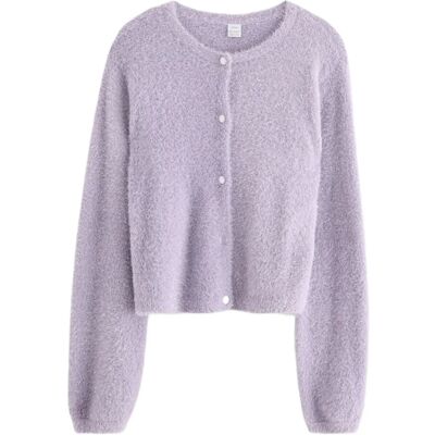Lindex Cardigan I Fjädergarn 158/164 Purple 158/164 Lindex Cardigan I Fjädergarn 158/164 Purple 158/164