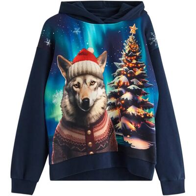 Lindex Sweatshirt Hood Christmas Ai 134/140 Navy 134/140 Lindex Sweatshirt Hood Christmas Ai 134/140 Navy 134/140