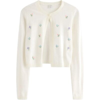 Lindex Knitted Cardigan 146/152 Cream 146/152 Lindex Knitted Cardigan 146/152 Cream 146/152