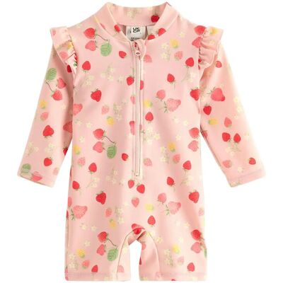 Lindex Sunprotection Suit W Frill 74/80 Pink 74/80 Lindex Sunprotection Suit W Frill 74/80 Pink 74/80