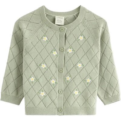 Lindex Knitted Cardigan 74 Green 74 Lindex Knitted Cardigan 74 Green 74