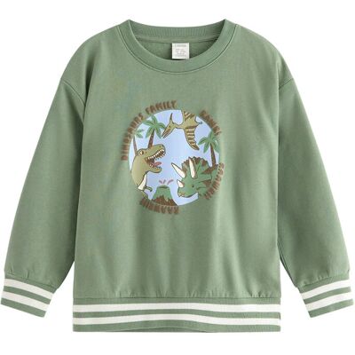 Lindex Sweatshirt Dino Placement 92 Green 92 Lindex Sweatshirt Dino Placement 92 Green 92