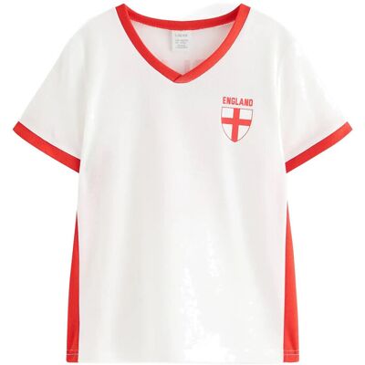 Lindex Football Shirt 98/104 White 98/104 Lindex Football Shirt 98/104 White 98/104