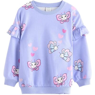 Lindex Sweatshirt Aop 98 Purple 98 Lindex Sweatshirt Aop 98 Purple 98