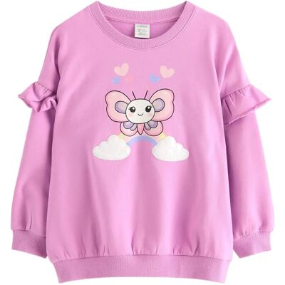 Lindex Sweatshirt Placement Print 98 Pink 98 Lindex Sweatshirt Placement Print 98 Pink 98