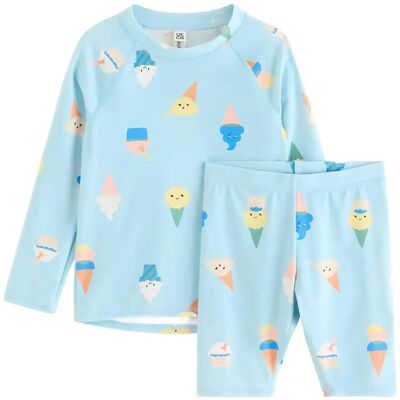 Lindex Swimwear Set With Uv Protection 122/128 Blue 122/128 Lindex Swimwear Set With Uv Protection 122/128 Blue 122/128