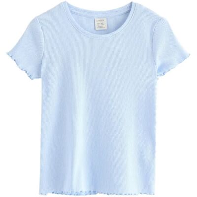 Lindex Ribbed Top 116 Blue 116 Lindex Ribbed Top 116 Blue 116