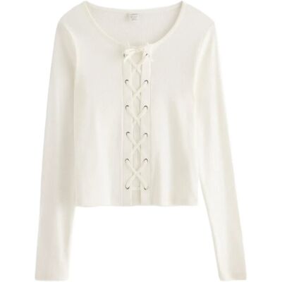Lindex Top With Lacing 134/140 White 134/140 Lindex Top With Lacing 134/140 White 134/140