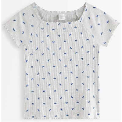 Lindex Ribbed Top 134/140 Grey 134/140 Lindex Ribbed Top 134/140 Grey 134/140