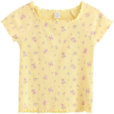 Lindex Ribbed Top 134/140 Yellow 134/140 Lindex Ribbed Top 134/140 Yellow 134/140