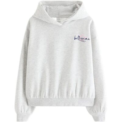 Lindex Sweatshirt With Hood And Print 134/140 Grey 134/140 Lindex Sweatshirt With Hood And Print 134/140 Grey 134/140