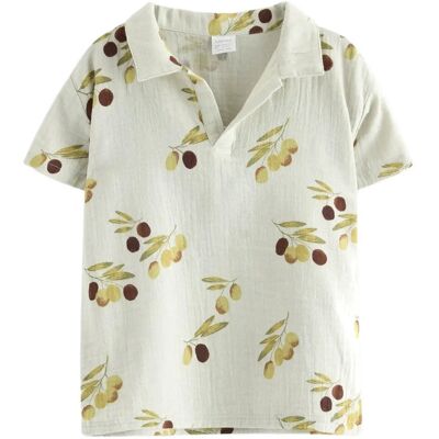 Lindex Short-Sleeved Shirt 122/128 Green 122/128 Lindex Short-Sleeved Shirt 122/128 Green 122/128