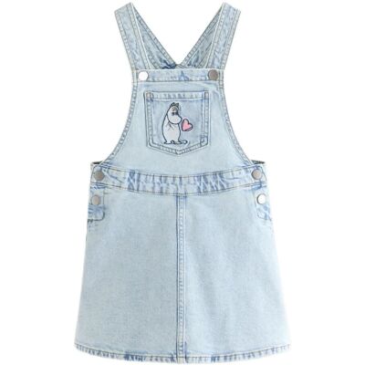 Lindex Dress Bib Mumin Denim 116 Blue 116 Lindex Dress Bib Mumin Denim 116 Blue 116