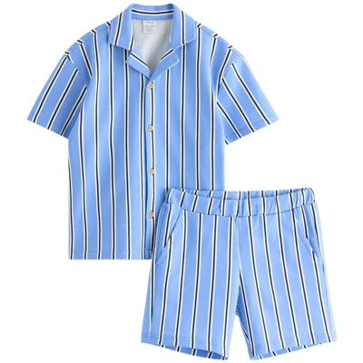 Lindex Set - Top And Sweat Shorts 110/116 Blue 110/116 Lindex Set - Top And Sweat Shorts 110/116 Blue 110/116