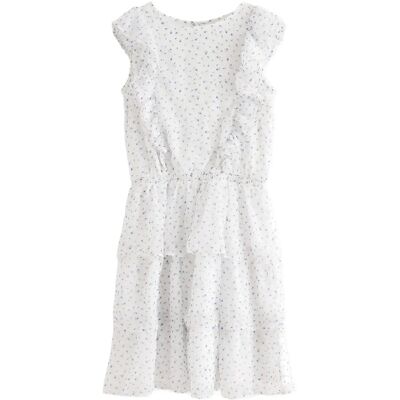 Lindex Flounce Dress 158 White 158 Lindex Flounce Dress 158 White 158