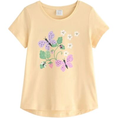 Lindex Short-Sleeved Top 98 Yellow 98 Lindex Short-Sleeved Top 98 Yellow 98