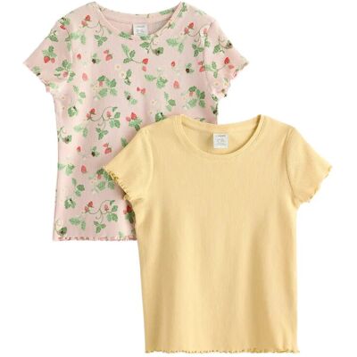 Lindex 2-Pack Ribbed Top 122 Yellow 122 Lindex 2-Pack Ribbed Top 122 Yellow 122