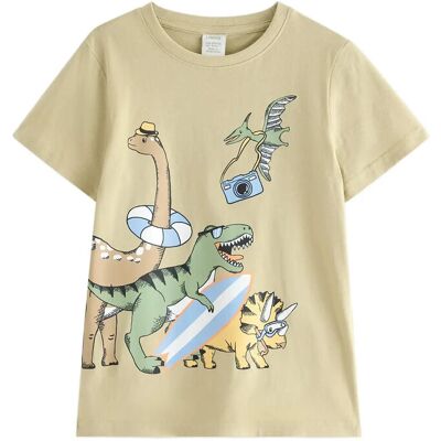 Lindex Short-Sleeved Top 92 Khaki 92 Lindex Short-Sleeved Top 92 Khaki 92