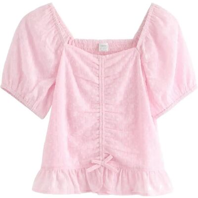 Lindex Blouse In Chiffon 134/140 Pink 134/140 Lindex Blouse In Chiffon 134/140 Pink 134/140