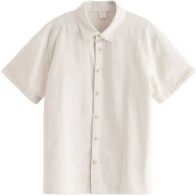 Lindex Shirt In Linen Blend 134/140 Grey 134/140 Lindex Shirt In Linen Blend 134/140 Grey 134/140