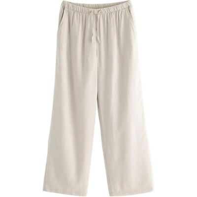 Lindex Trousers In Linen Blend 146 Beige 146 Lindex Trousers In Linen Blend 146 Beige 146