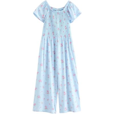 Lindex Jumpsuit With Smock 104 Blue 104 Lindex Jumpsuit With Smock 104 Blue 104