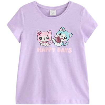 Lindex Top Ss Cats With Sequins Plcem 116 Purple 116 Lindex Top Ss Cats With Sequins Plcem 116 Purple 116