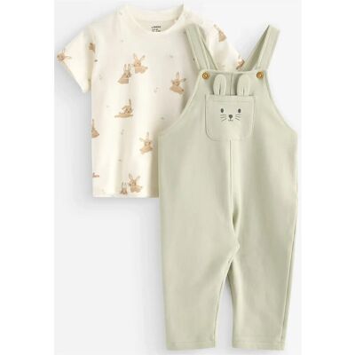 Lindex Set - Top And Dungarees 80 Cream 80 Lindex Set - Top And Dungarees 80 Cream 80