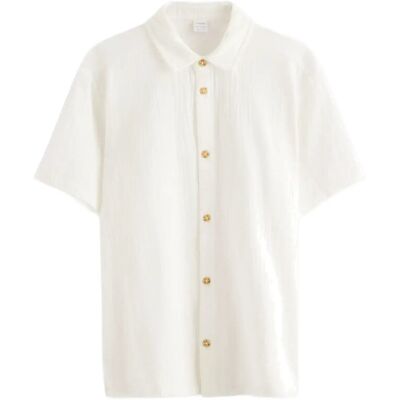 Lindex Shirt In Cotton Gauze 158/164 Cream 158/164 Lindex Shirt In Cotton Gauze 158/164 Cream 158/164
