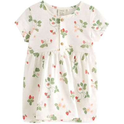 Lindex Short-Sleeved Dress 74 Cream 74 Lindex Short-Sleeved Dress 74 Cream 74