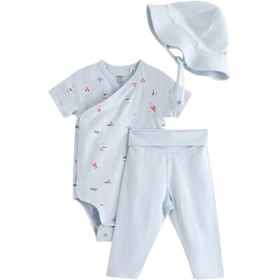 Lindex 3-Piece Baby Starter Kit 50 Blue 50 Lindex 3-Piece Baby Starter Kit 50 Blue 50