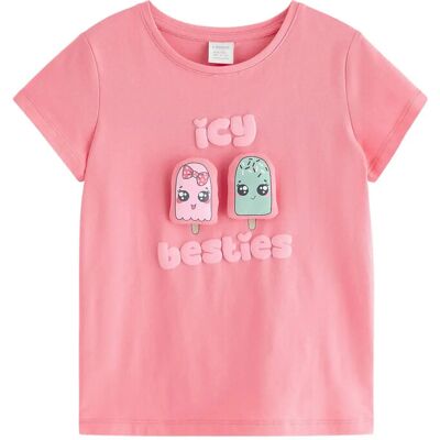 Lindex Top With Application 122 Pink 122 Lindex Top With Application 122 Pink 122
