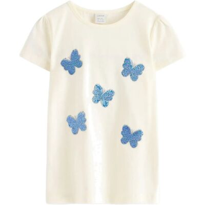 Lindex Top With Sequins 116 Cream 116 Lindex Top With Sequins 116 Cream 116