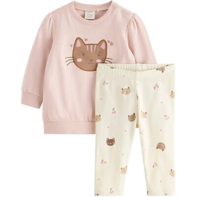 Lindex Set - Sweatshirt And Leggings 62 Pink 62 Lindex Set - Sweatshirt And Leggings 62 Pink 62