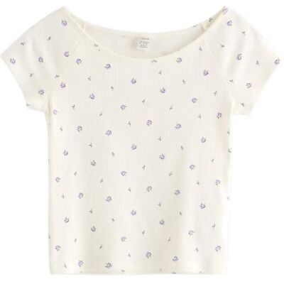 Lindex Ribbed Top 134/140 White 134/140 Lindex Ribbed Top 134/140 White 134/140