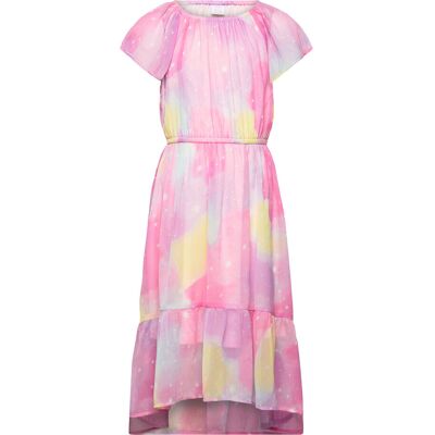 Lindex Dress Hi And Low Chiffon Aop 92 Pink 92 Lindex Dress Hi And Low Chiffon Aop 92 Pink 92