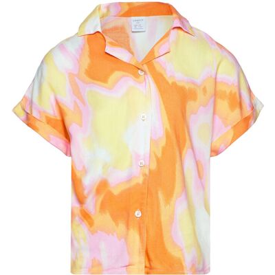 Lindex Blouse Shirt Viscose Aop 128 Orange 128 Lindex Blouse Shirt Viscose Aop 128 Orange 128