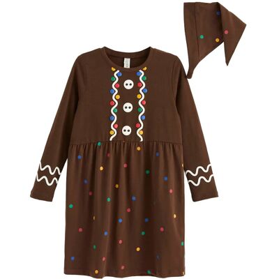 Lindex Nightdress Christmas Santa Gin 110/116 Brown 110/116 Lindex Nightdress Christmas Santa Gin 110/116 Brown 110/116