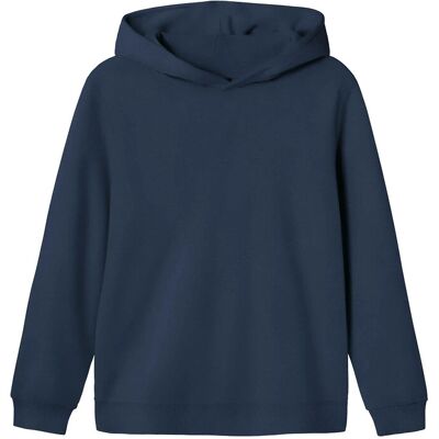 LMTD Nlnnizu Ls Bru Sweat W. Hood Noos 134-140 Navy 134-140 LMTD Nlnnizu Ls Bru Sweat W. Hood Noos 134-140 Navy 134-140