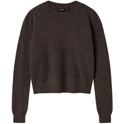 LMTD Nlflodet Ls Short Knit Noos 134-140 Brown 134-140 LMTD Nlflodet Ls Short Knit Noos 134-140 Brown 134-140