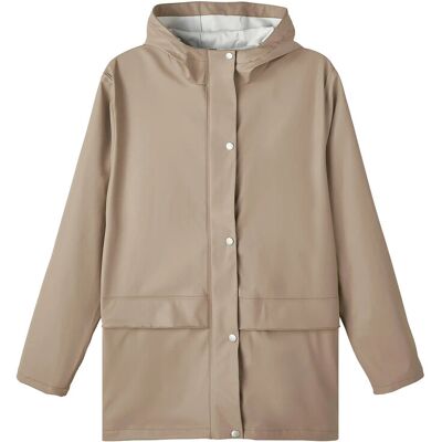 LMTD Nlndry10 Long Rain Jacket Fo 158-164 Beige 158-164 LMTD Nlndry10 Long Rain Jacket Fo 158-164 Beige 158-164