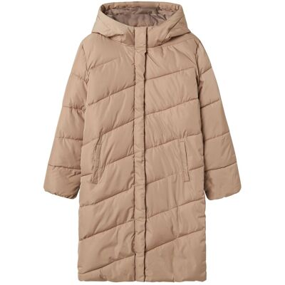 LMTD Nlfmyis03 Long Jacket Bias W Hood Fo 170-176 Beige 170-176 LMTD Nlfmyis03 Long Jacket Bias W Hood Fo 170-176 Beige 170-176