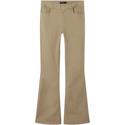 LMTD Nlfmazza Twi Nw Bootcut Pant 164 Beige 164 LMTD Nlfmazza Twi Nw Bootcut Pant 164 Beige 164