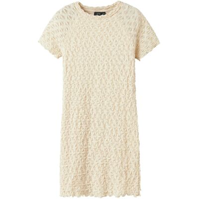 LMTD Nlfralma Ss Short Lace Dress 176 Beige 176 LMTD Nlfralma Ss Short Lace Dress 176 Beige 176