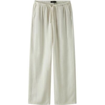 LMTD Nlffinen Lw Wide Pant Noos 146 Cream 146 LMTD Nlffinen Lw Wide Pant Noos 146 Cream 146