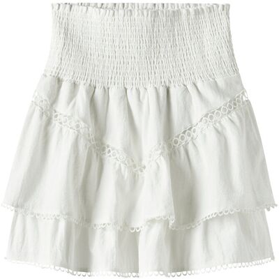 LMTD Nlfhosta Short Skirt 164 White 164 LMTD Nlfhosta Short Skirt 164 White 164