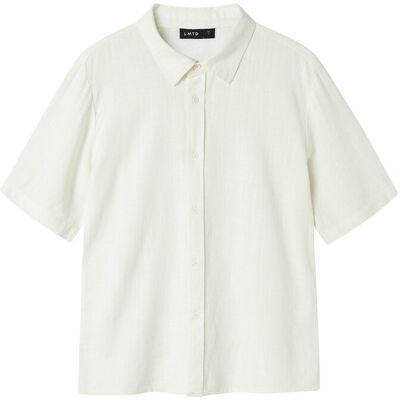 LMTD Nlnfinen Ss Shirt 146-152 White 146-152 LMTD Nlnfinen Ss Shirt 146-152 White 146-152