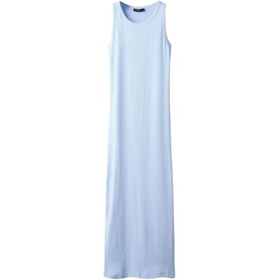 LMTD Nlfhinaja Sl Long Solid Tank Dress 176 Blue 176 LMTD Nlfhinaja Sl Long Solid Tank Dress 176 Blue 176